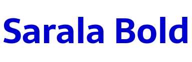Sarala Bold шрифт